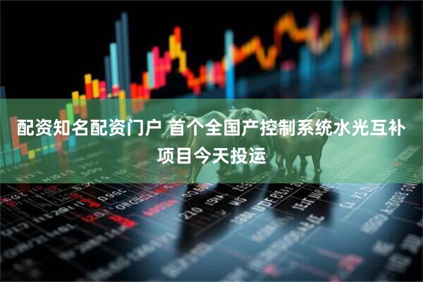 配资知名配资门户 首个全国产控制系统水光互补项目今天投运